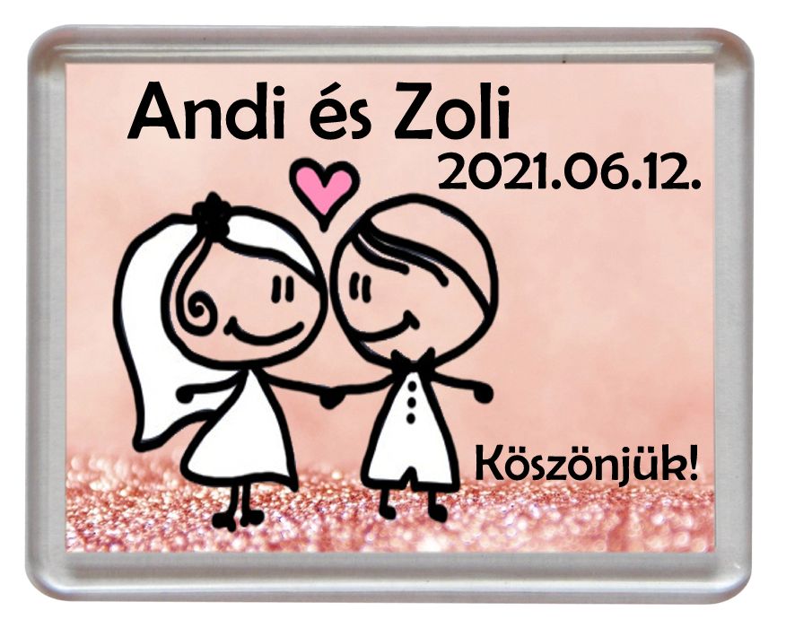 Műanyag mini hűtőmágnes